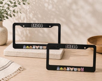 Music Fan License Plate Frame 1pc, Concert Inspired Car Accessory, Decorative Auto Tag Holder