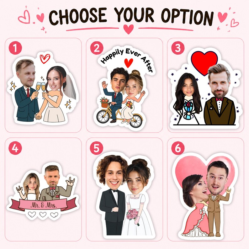 Custom Couple Photo Sticker, Die Cut Waterproof Labels, Gift for ...