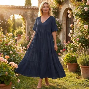 Navy Yellow Dress - Etsy UK Navy Yellow Dress - Etsy UK