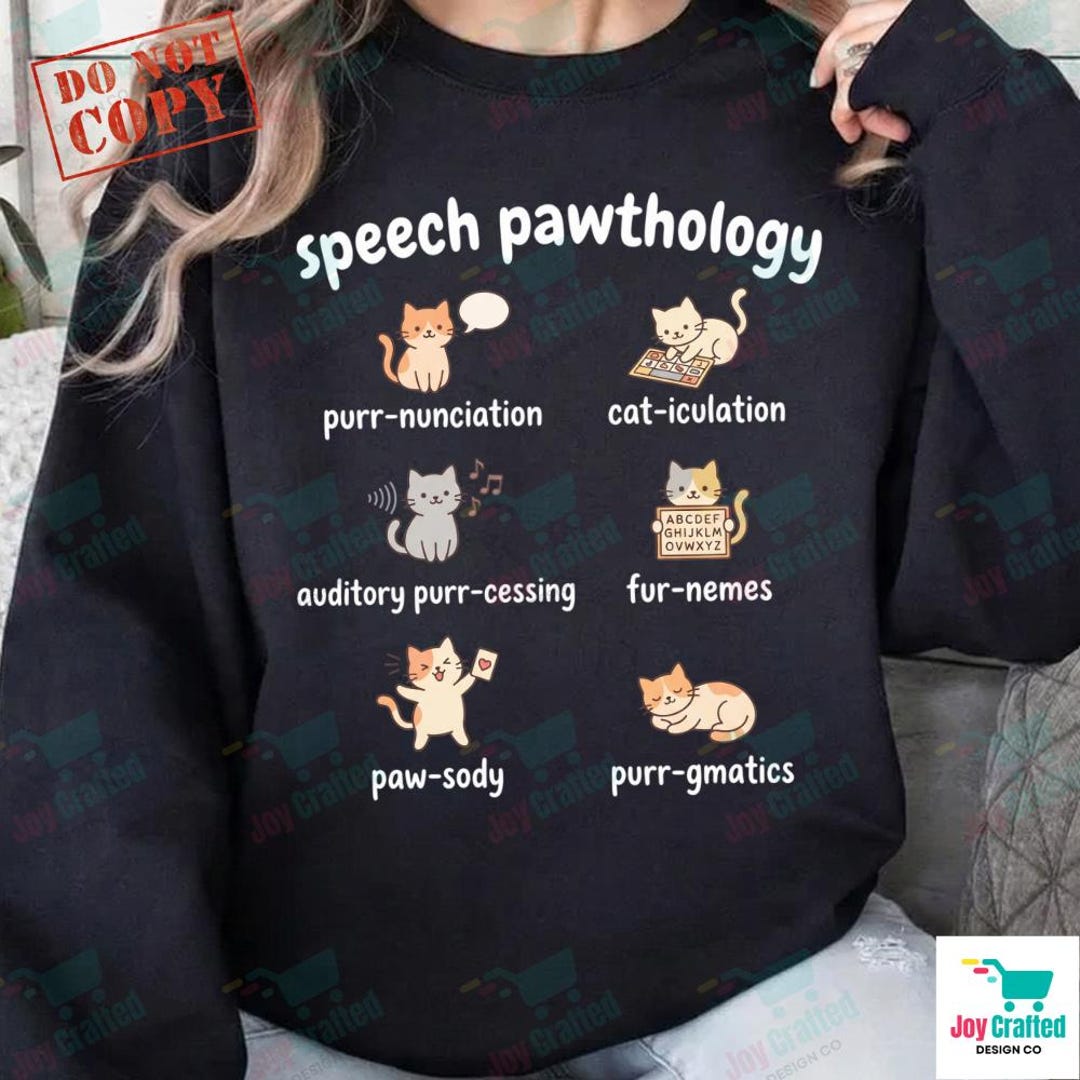 Speech Pawthology PNG: Funny Cats Speech Therapy Pathology Puns SLP ...