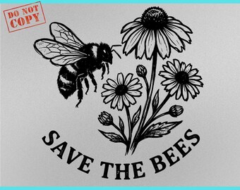 Native Plant Lover PNG SVG, Pollinator Garden Shirt Design, Wildflower Bee Gardener Gift Tee Graphic, Save the Bees Nature Digital Download