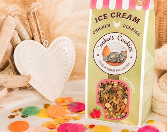 Gelato fatto in casa per cani e gatti / 100% naturale / Torta per cani e gatti / Compleanno per cani / Gelato per cani / Preparato per dolci