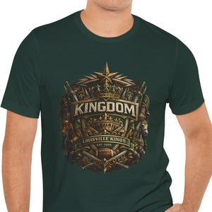 Louisville Kings Shirt, UFL Louisville Kings Tee, Louisville Football Shirt, Kentucky Football Fan Gift, Kingdom Graphic Tailgate Tee image 1