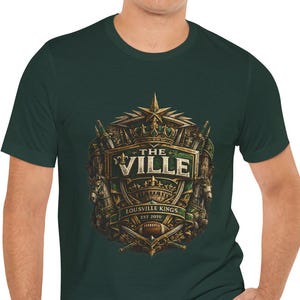 Louisville Kings Shirt, Louisville Football Tee, UFL Louisville Kings Fan Shirt, Kentucky Football Tailgate Gift, The Ville Fan Graphic Tee image 1
