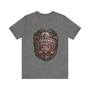 DC Defenders Shirt, Washington DC Football Tee, DC Defenders Fan Shirt, Defend the District Spring Football Tailgate Fan Gift Tee image 3