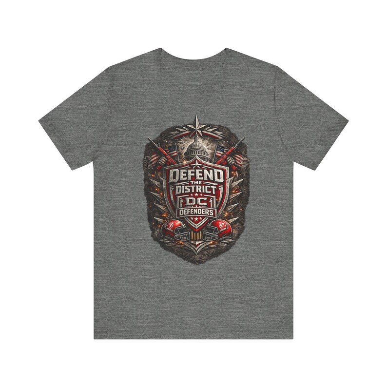 DC Defenders Shirt, Washington DC Football Tee, DC Defenders Fan Shirt, Defend the District Spring Football Tailgate Fan Gift Tee image 3