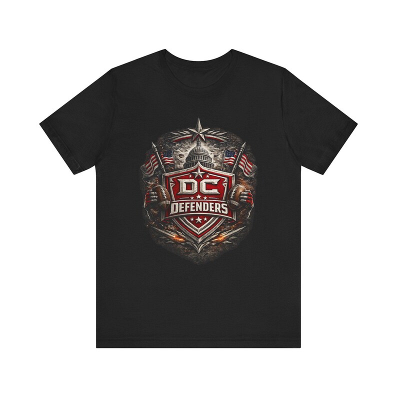 DC Defenders Shirt, UFL DC Defenders Tee, Washington Football Shirt, Defenders Fan Gift Shirt, Spring Football Tailgate Graphic Tee image 3