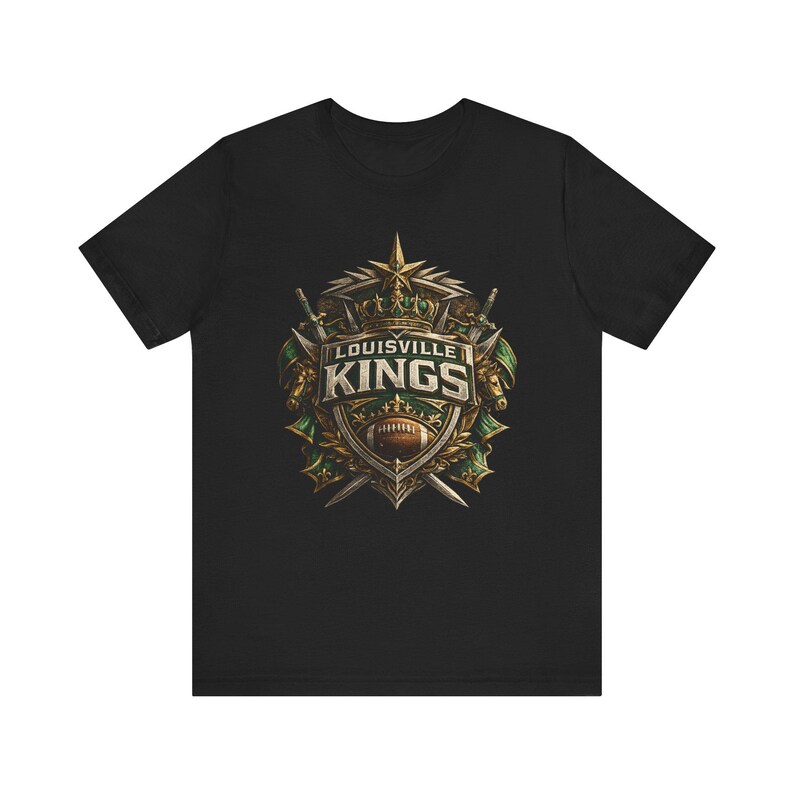Camiseta de los Louisville Kings, Camiseta de los Louisville Kings de la UFL, Camiseta de fútbol americano de Louisville, Regalo para aficionados al fútbol americano de Kentucky, Camiseta gráfica vintage para el día del partido imagen 3