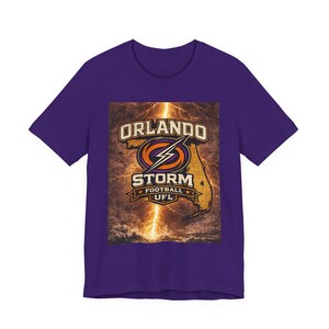 Orlando Storm Florida Lightning Shirt UFL Orlando Storm Tee Orlando Football Shirt Florida Storm Football Fan Gift image 5