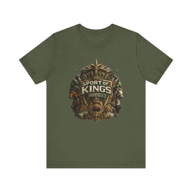 Koszulka Louisville Kings, koszulka UFL Louisville Kings, koszulka futbolowa Louisville, prezent na imprezę Kentucky Football Tailgate, koszulka z grafiką Sport of Kings zdjęcie 4