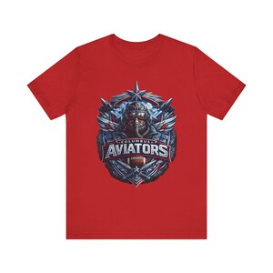 Camiseta de los Columbus Aviators, camiseta de los Columbus Aviators de la UFL, camiseta de fútbol americano de Columbus, camiseta gráfica para el día del partido de primavera de fútbol americano de Ohio, regalo para aficionados imagen 5