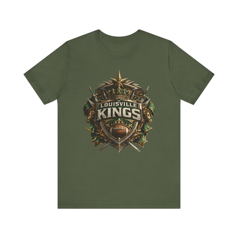 Camiseta de los Louisville Kings, Camiseta de los Louisville Kings de la UFL, Camiseta de fútbol americano de Louisville, Regalo para aficionados al fútbol americano de Kentucky, Camiseta gráfica vintage para el día del partido imagen 4