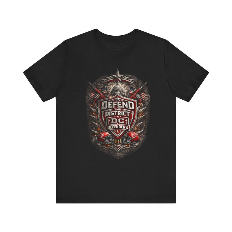 DC Defenders Shirt, Washington DC Football Tee, DC Defenders Fan Shirt, Defend the District Spring Football Tailgate Fan Gift Tee image 4