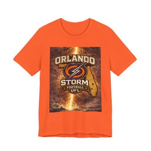Orlando Storm Florida Lightning Shirt UFL Orlando Storm Tee Orlando Football Shirt Florida Storm Football Fan Gift image 2