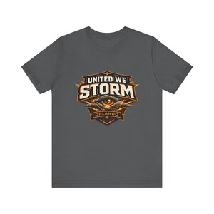 United We Storm Shirt, Orlando Storm Fan Tee, UFL Orlando Storm Shirt, Orlando Football Graphic, Vintage UFL Tee image 4