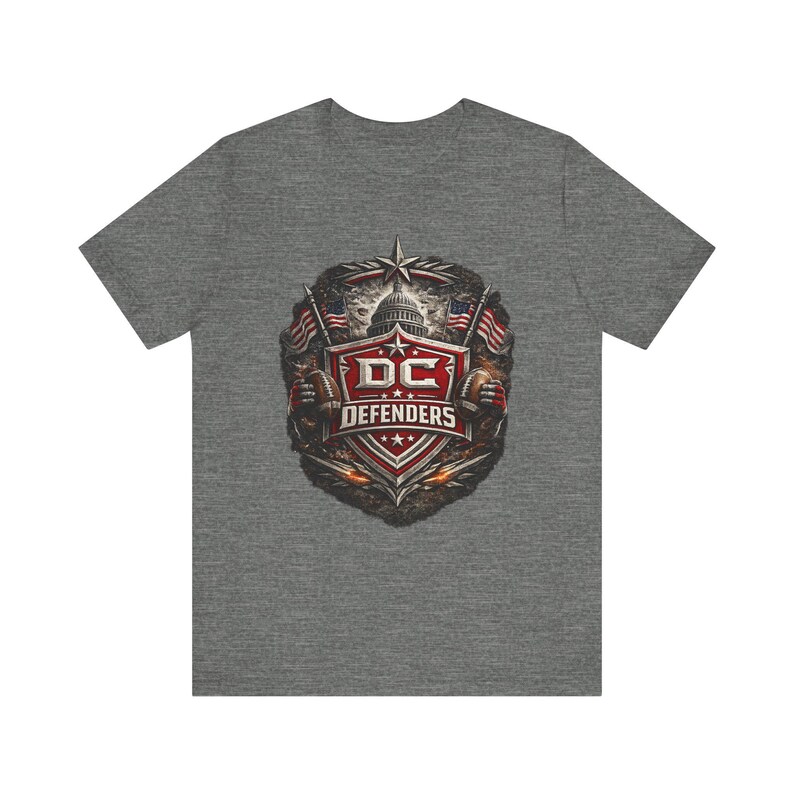 DC Defenders Shirt, UFL DC Defenders Tee, Washington Football Shirt, Defenders Fan Gift Shirt, Spring Football Tailgate Graphic Tee image 2