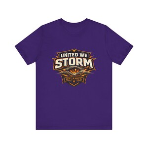 United We Storm Shirt, Orlando Storm Fan Tee, UFL Orlando Storm Shirt, Orlando Football Graphic, Vintage UFL Tee image 6