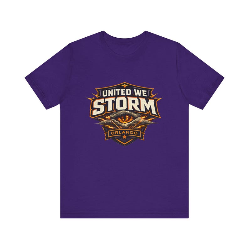 United We Storm Shirt, Orlando Storm Fan Tee, UFL Orlando Storm Shirt, Orlando Football Graphic, Vintage UFL Tee image 6