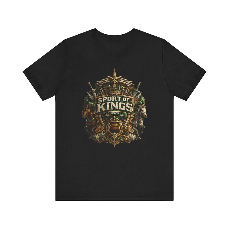 Koszulka Louisville Kings, koszulka UFL Louisville Kings, koszulka futbolowa Louisville, prezent na imprezę Kentucky Football Tailgate, koszulka z grafiką Sport of Kings zdjęcie 3