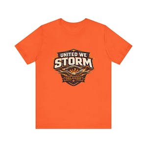 United We Storm Shirt, Orlando Storm Fan Tee, UFL Orlando Storm Shirt, Orlando Football Graphic, Vintage UFL Tee image 2