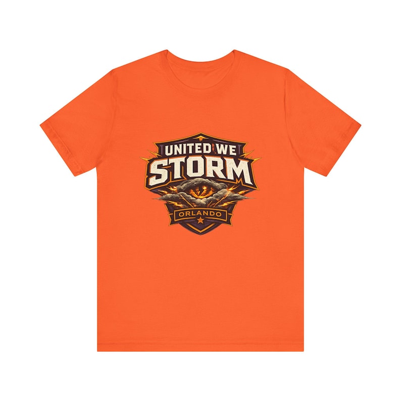 United We Storm Shirt, Orlando Storm Fan Tee, UFL Orlando Storm Shirt, Orlando Football Graphic, Vintage UFL Tee image 2