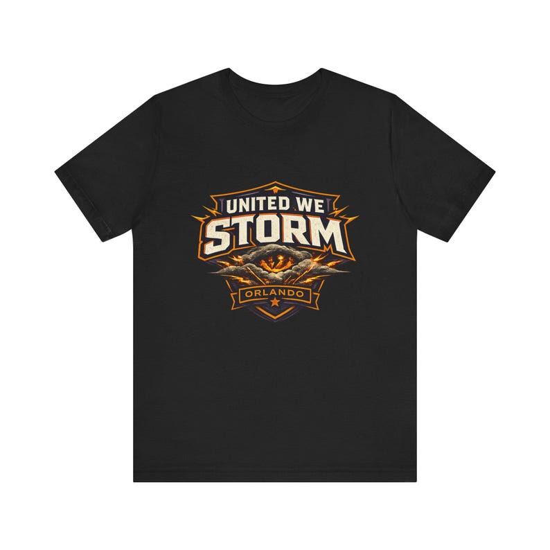 United We Storm Shirt, Orlando Storm Fan Tee, UFL Orlando Storm Shirt, Orlando Football Graphic, Vintage UFL Tee image 3