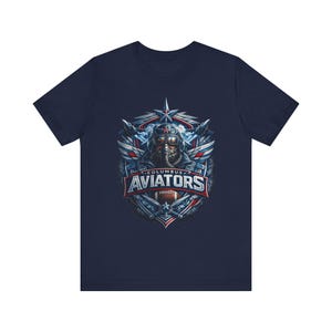 Camiseta de los Columbus Aviators, camiseta de los Columbus Aviators de la UFL, camiseta de fútbol americano de Columbus, camiseta gráfica para el día del partido de primavera de fútbol americano de Ohio, regalo para aficionados imagen 7