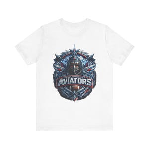 Camiseta de los Columbus Aviators, camiseta de los Columbus Aviators de la UFL, camiseta de fútbol americano de Columbus, camiseta gráfica para el día del partido de primavera de fútbol americano de Ohio, regalo para aficionados imagen 2