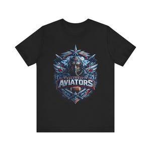 Camiseta de los Columbus Aviators, camiseta de los Columbus Aviators de la UFL, camiseta de fútbol americano de Columbus, camiseta gráfica para el día del partido de primavera de fútbol americano de Ohio, regalo para aficionados imagen 3