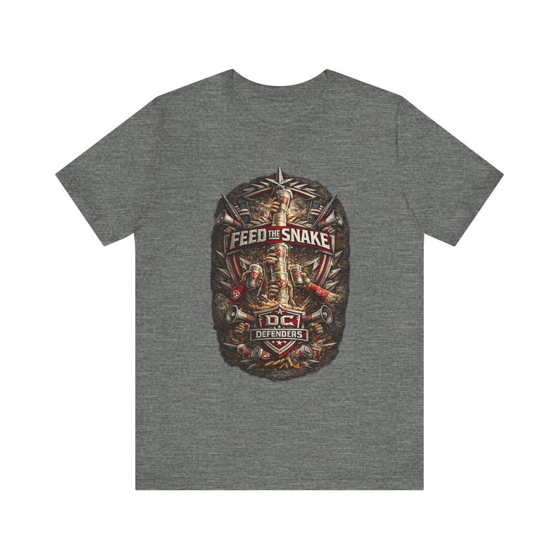 DC Defenders Shirt, UFL DC Defenders Tee, Washington Football Shirt, Feed the Snake Graphic, Spring Football Tailgate Fan Gift Tee image 3