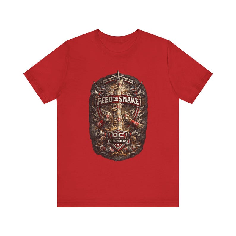 DC Defenders Shirt, UFL DC Defenders Tee, Washington Football Shirt, Feed the Snake Graphic, Spring Football Tailgate Fan Gift Tee image 2
