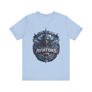 Camiseta de los Columbus Aviators, camiseta de los Columbus Aviators de la UFL, camiseta de fútbol americano de Columbus, camiseta gráfica para el día del partido de primavera de fútbol americano de Ohio, regalo para aficionados imagen 4