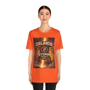 Orlando Storm Florida Lightning Shirt UFL Orlando Storm Tee Orlando Football Shirt Florida Storm Football Fan Gift image 1