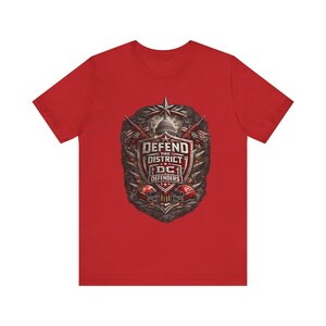 DC Defenders Shirt, Washington DC Football Tee, DC Defenders Fan Shirt, Defend the District Spring Football Tailgate Fan Gift Tee image 2