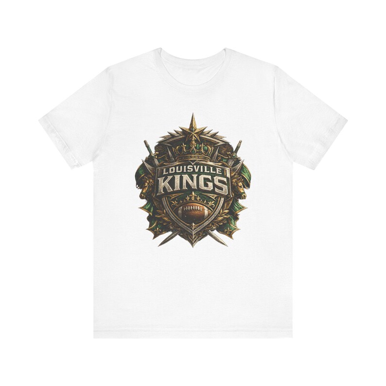 Camiseta de los Louisville Kings, Camiseta de los Louisville Kings de la UFL, Camiseta de fútbol americano de Louisville, Regalo para aficionados al fútbol americano de Kentucky, Camiseta gráfica vintage para el día del partido imagen 2