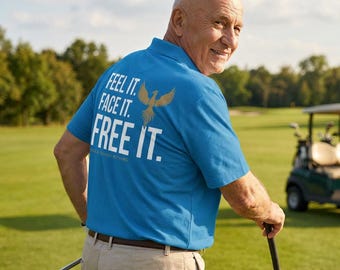 Feel It. Face It. Free It. Mens Performance Pocket Silk Touch Polo | Moisture Wicking Polo | Breathable Polo | Lightweight Athletic Polo