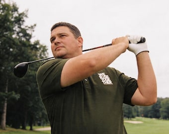 Polo deportivo para hombre / Nos levantamos juntos, transpirable, absorbe la humedad.