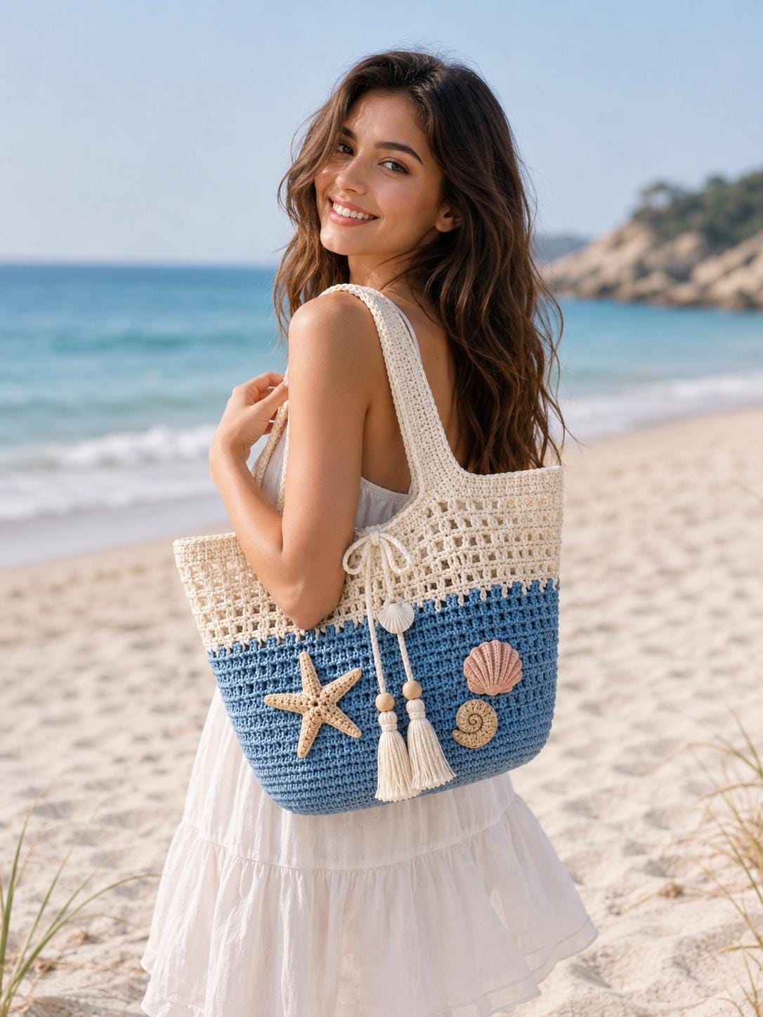 37 Starfish Crochet Patterns for Sea-Inspired Amigurumi, Plush, and Decor 24 Crochet Beach Tote