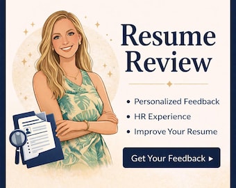 Resume Review Service | Personalized Feedback | HR Professional Resume Help | Job Search Support
