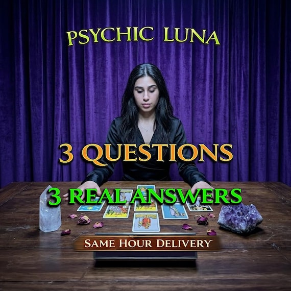 Accurate Reading, 3 Question Tarot Reading Same Day, Psychic Reading Same Hour