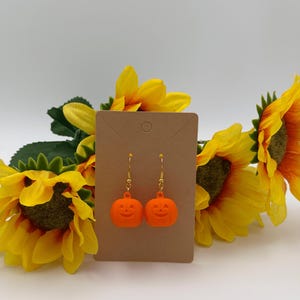 Jack-O-Lantern Dangle Earrings