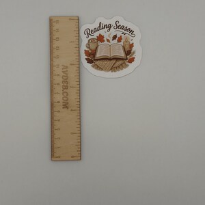 Reading Season Bookish Fall Vinyl Sticker
