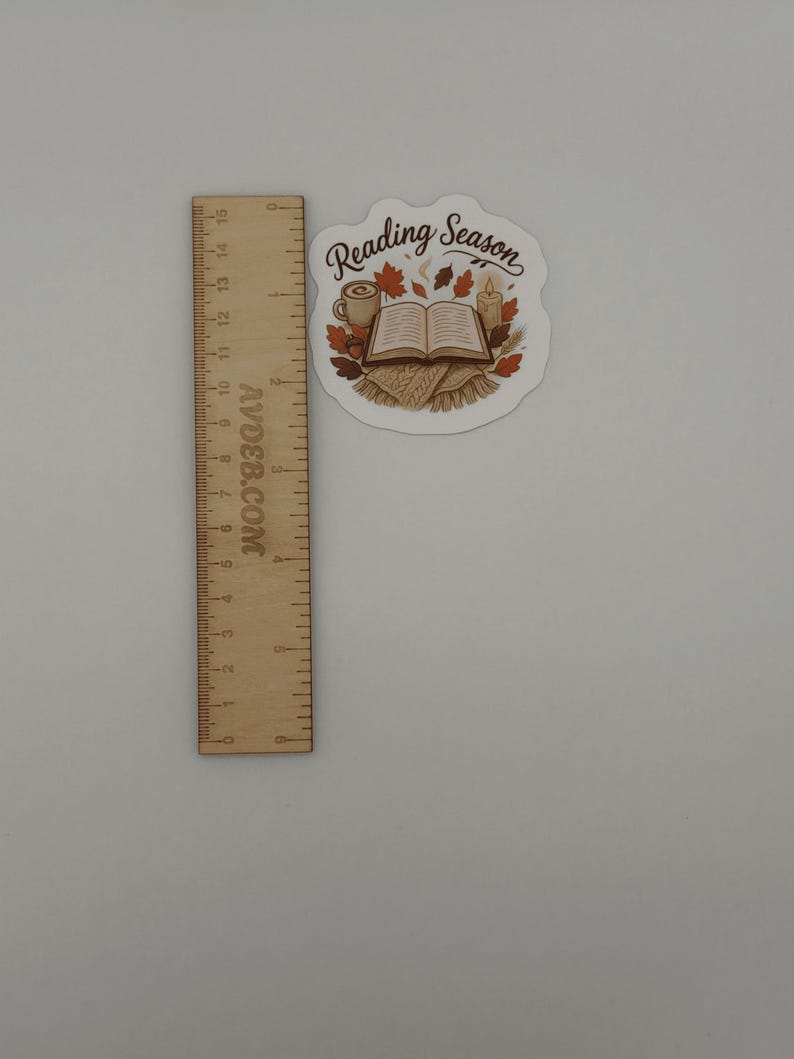 Reading Season Bookish Fall Vinyl Sticker