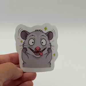 Cute Possum Sticker Funny Cartoon Animal Decal