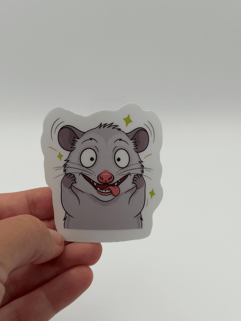 Cute Possum Sticker Funny Cartoon Animal Decal