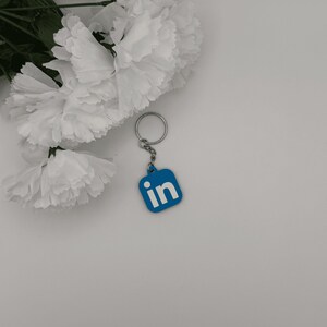 LinkedIn NFC keychain 3D printed