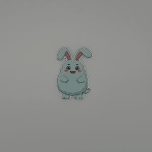 Cute Bunny Monster Sticker Pastel Kawaii Vinyl Decal