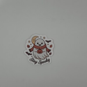 Cute Ghost Halloween Sticker Stay Spooky Decal