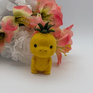 Pineapple Dino 3D Printed Figure – Hand-Painted PLA Collectible