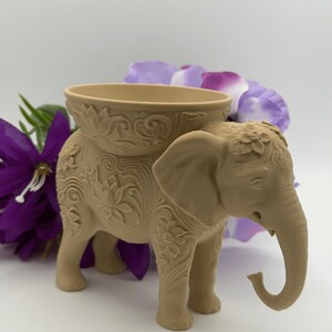 Elephant Jewelry Holder Bowl – 3D Printed PLA Ring Dish, Cute Desk Decor & Trinket Tray